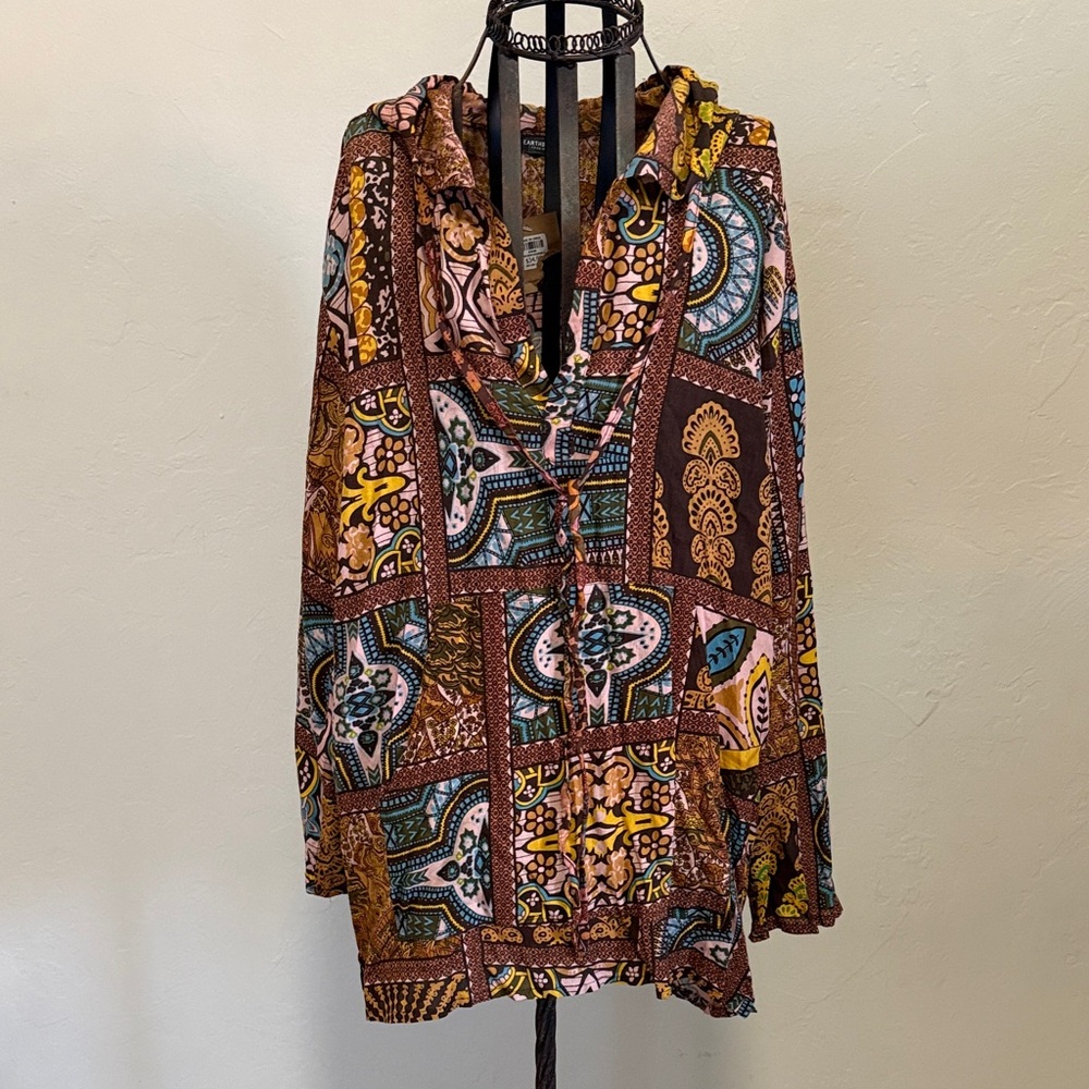 EARTHBOUND Multicolor Patterned Tunic